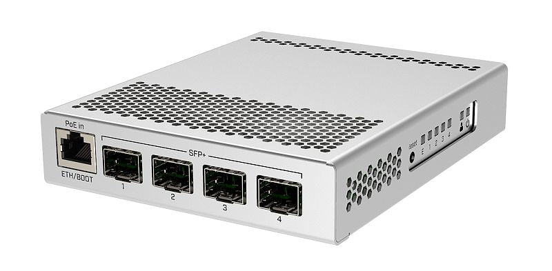 CRS305-1G-4S+IN, Switch un GigaEth y 4 x 10GigaEth SFP+