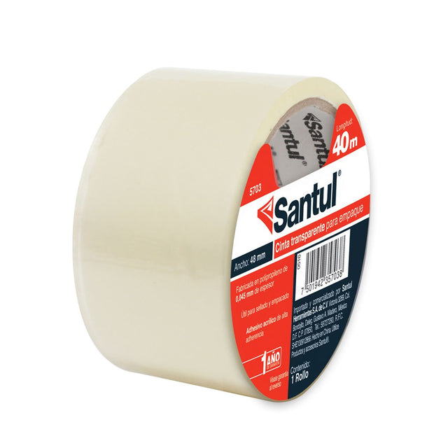 Cinta adhesiva santul transparente 40 m