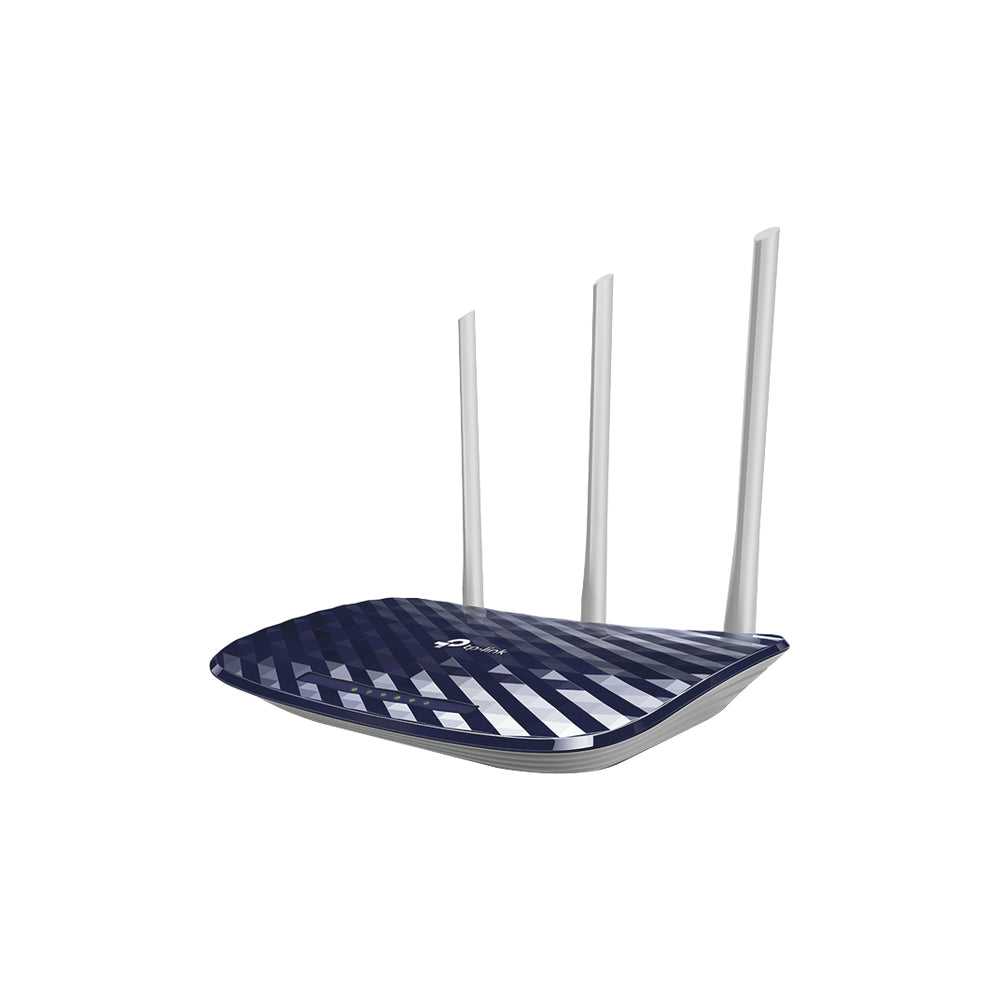 ARCHER C20 W - TP-Link ARCHER-C20W router inalámbrico Doble banda (2,4 GHz / 5 GHz) Negro, Plata, Wi-Fi 4 (802.11n)