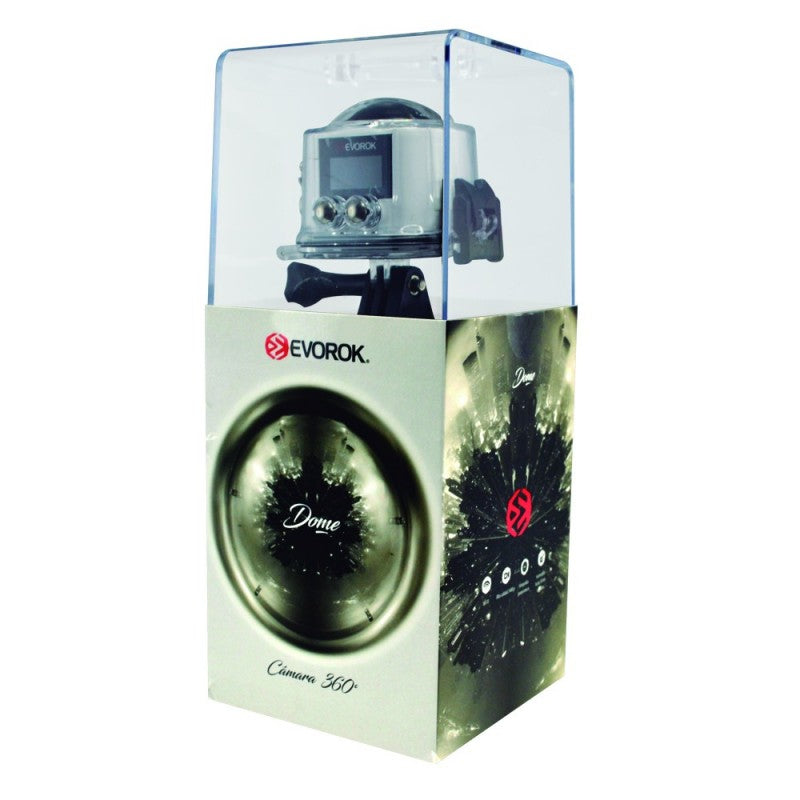 Evorok Dome 360° cámara para deportes extremos 16 MP CMOS Wifi, 60 fps, 1100 mAh