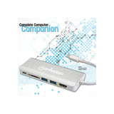 Manhattan Docking Station multiplicador de puertos USB Tipo-C 6 en 1 Laptop Alámbrico USB 3.2 Gen 2 (3.1 Gen 2) Type-C 2 1