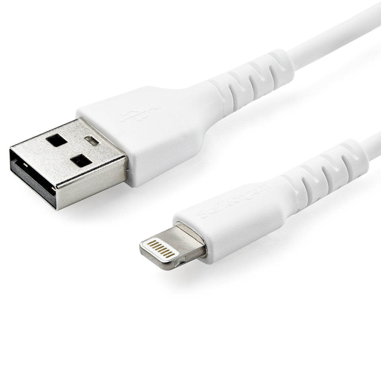 StarTech.com Cable Resistente USB-A a Lightning de 1 m Blanco - Cable de Alimentación y Sincronización USB Tipo A a Lightning con Fibra de Aramida Robusta - Con Certificación MFi de Apple - iPad/iPhone 12 Cable 1 m Lightning USB A Macho