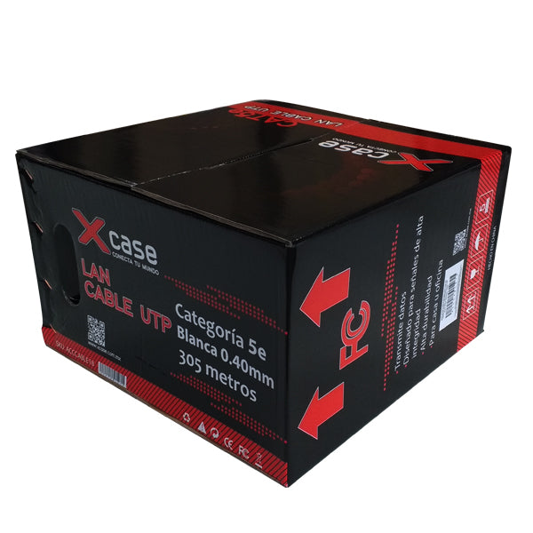 BOBINA XCASE UTP CAT 5E DE 0.50MM CON 305 MTS SUSTITUYE  A LA SOLID3