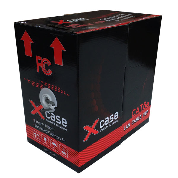 BOBINA XCASE UTP CAT 5E DE 0.50MM CON 305 MTS SUSTITUYE  A LA SOLID3
