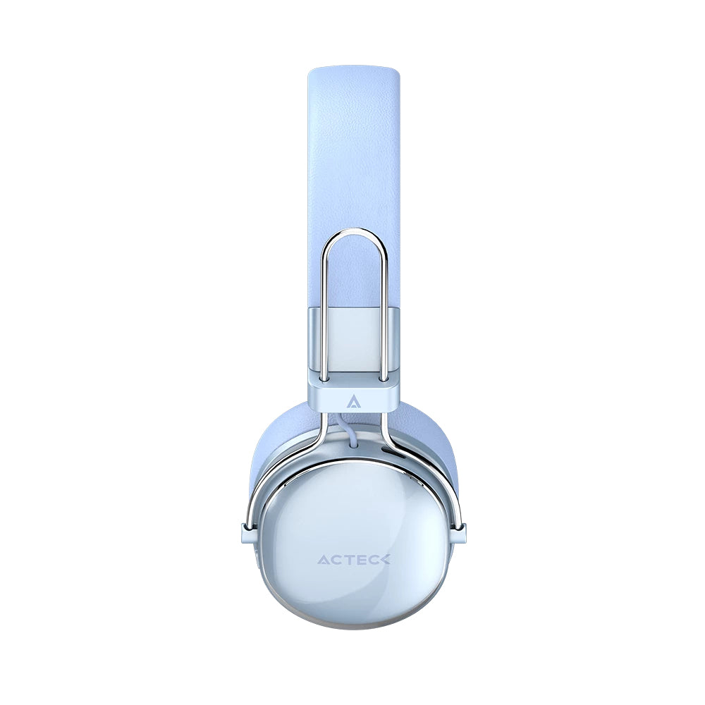 Acteck AC-940917 audífono y auriculare Auriculares Inalámbrico Diadema Llamadas/Música USB Tipo C Bluetooth Azul