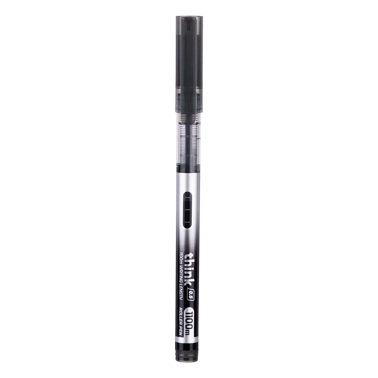 Boligrafo de gel Deli negro punto fino 0
