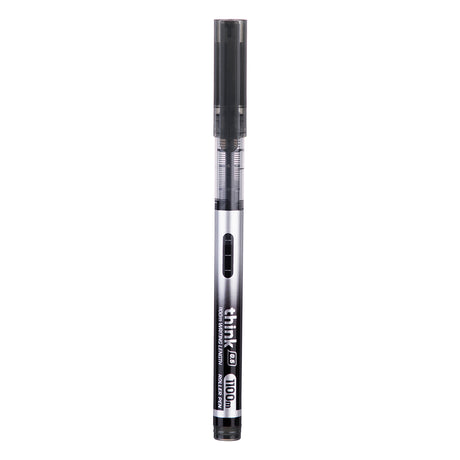 Boligrafo de gel Deli negro punto fino 0