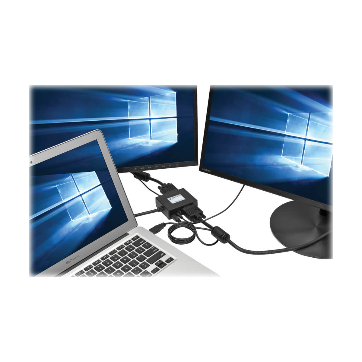 Tripp Lite P131-06N-2VA-U Adaptador de HDMI a VGA y Audio, 152 mm [6"], Negro, TAA, 1920 x 1440