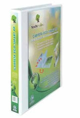 Techmakro KITCARP4-1ECO carpeta Cloruro de polivinilo (PVC) Blanco Carta, Folder de archivo convencional, Mate, 250 hoja