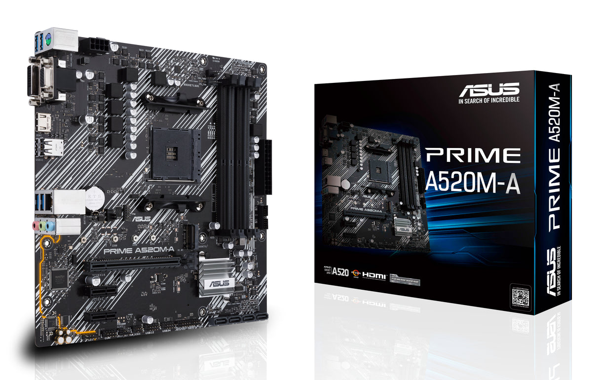 ASUS PRIME A520M-A II/CSM placas base AMD Zócalo AM4 AMD Ryzen™ 3, AMD Ryzen™ 5 DDR4-SDRAM