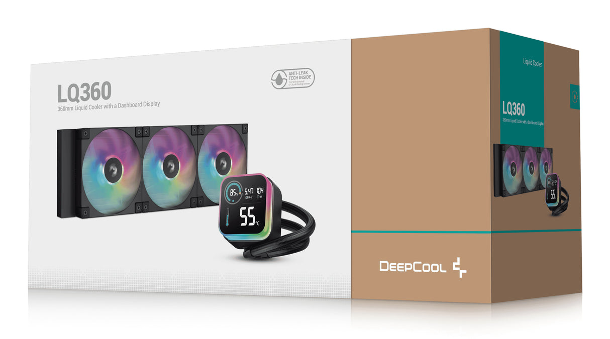 DeepCool LQ360 sistemas de refrigeración para ordenadores Procesador Kit de refrigeración líquida 12 mm 38,71 dB