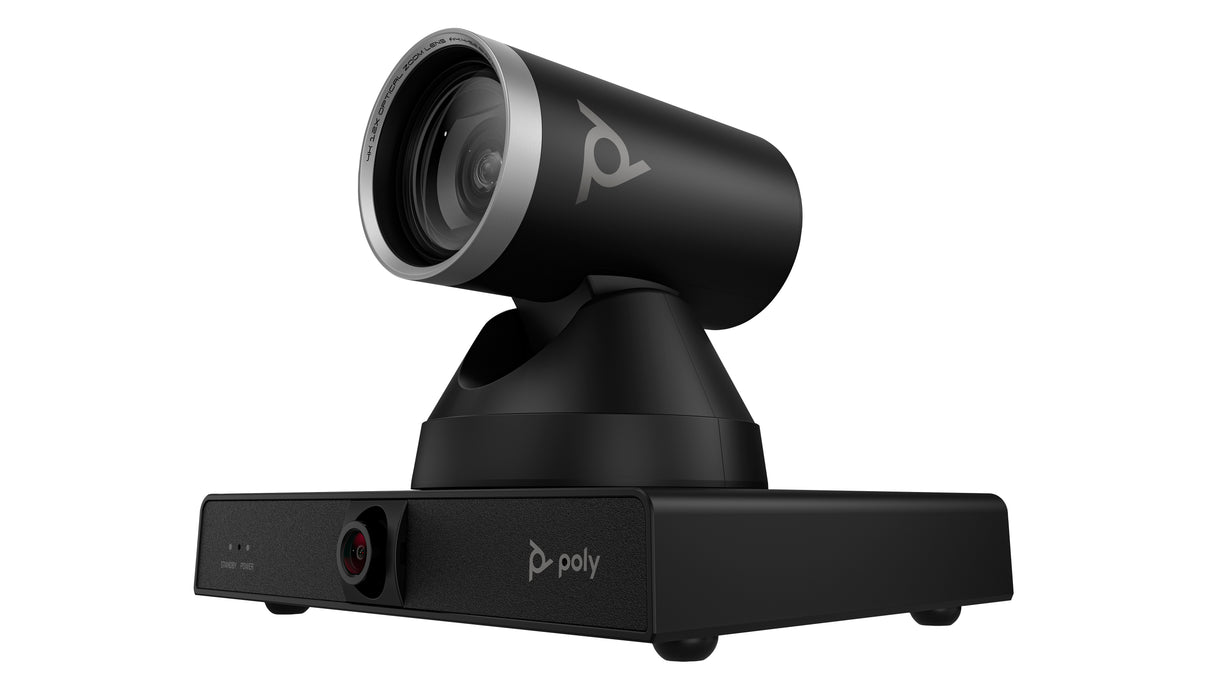 HP Poly Cámara inteligente Poly Studio E60 4K con zoom óptico de 12 aumentos y MPTZ Cámaras de videoconferencia 8 MP 8 M