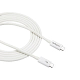 StarTech.com Cable Thunderbolt 3 Pasivo de 2m - 20Gbps - PD 100W - Vídeo 4K - Cable Thunderbolt - Certificado Thunderbolt - Compatible con USB4 / Modo Alt DP - Thunderbolt 4 - USB 3.2 - USB-C - Blanco Cable Masculino Masculino 2 m 20 Gbit/s