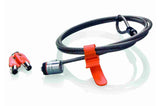 Kensington Candado con llave para portátiles MicroSaver® Cable Negro, Gris Llave Barra en T Acero