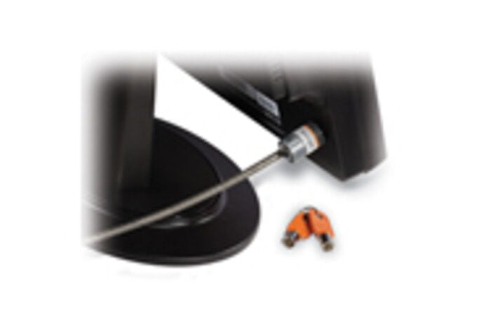Kensington Candado con llave para portátiles MicroSaver® Cable Negro, Gris Llave Barra en T Acero