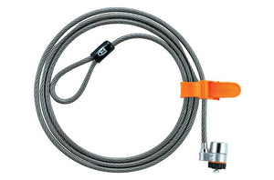 Kensington Candado con llave para portátiles MicroSaver® Cable Negro, Gris Llave Barra en T Acero