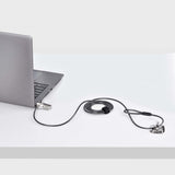 StarTech.com Cable de Seguridad Delgado de Portátil Compatible con K-Slot de 1,5m - Cable Antirrobo para Portátil con Ca