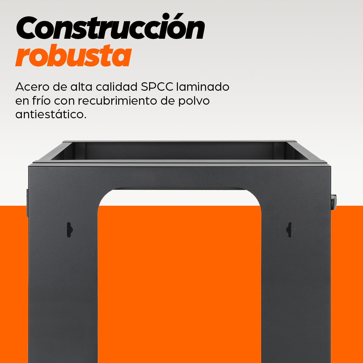 RACK 19" ABIERTO MURAL 9U 604X555