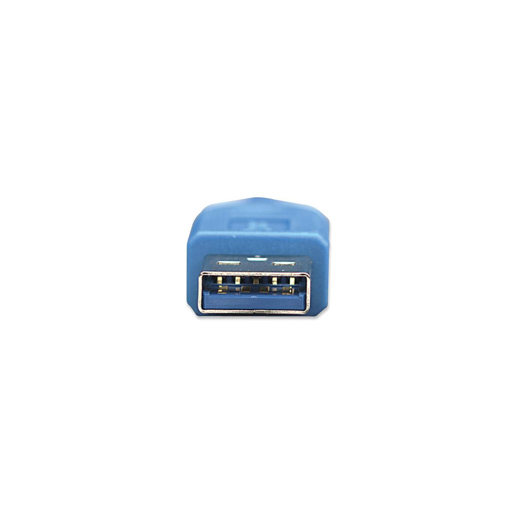 Manhattan Cable alargador USB-A a USB-A, 2 m, macho a hembra, 5 Gbps (USB 3.0), azul, garantía de por vida, equivalente a USB3SEXT2MBK (excepto color) Cable USB 3.2 Gen 1 (3.1 Gen 1) USB A USB A Macho/Hembra