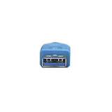 Manhattan Cable alargador USB-A a USB-A, 2 m, macho a hembra, 5 Gbps (USB 3.0), azul, garantía de por vida, equivalente a USB3SEXT2MBK (excepto color) Cable USB 3.2 Gen 1 (3.1 Gen 1) USB A USB A Macho/Hembra