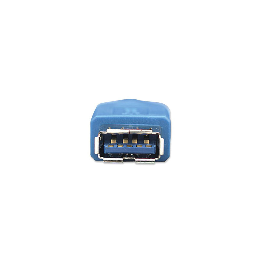 Manhattan Cable alargador USB-A a USB-A, 2 m, macho a hembra, 5 Gbps (USB 3.0), azul, garantía de por vida, equivalente a USB3SEXT2MBK (excepto color) Cable USB 3.2 Gen 1 (3.1 Gen 1) USB A USB A Macho/Hembra