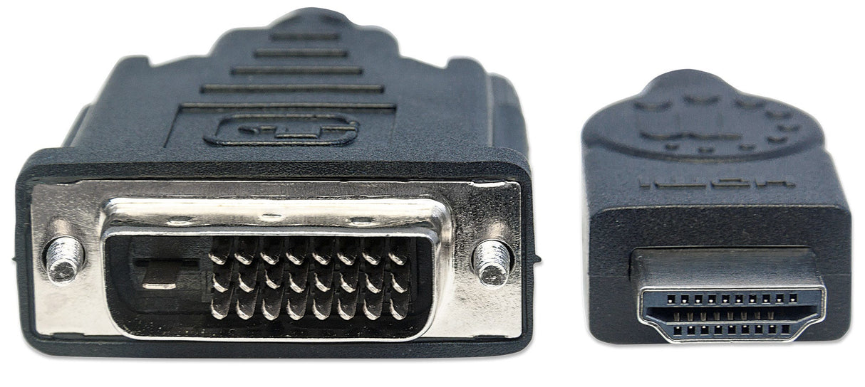 Manhattan Cable HDMI a DVI-D Cable Derecho Derecho Oro 3 m