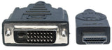 Manhattan Cable HDMI a DVI-D Cable Derecho Derecho Oro 3 m