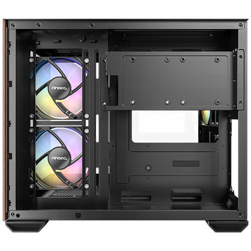 GABINETE ANTEC (CX600M ARGB_B) MINI TOWER MICRO-ATX,CRISTAL,S/FUENTE,3*FAN,1*USB-C,1*USB 3.0,NEGRO
