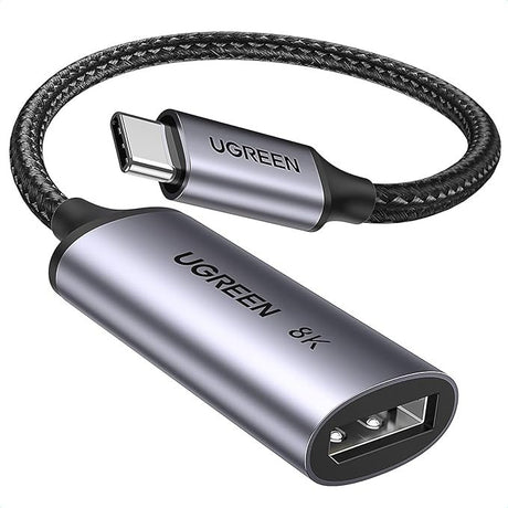 Ugreen 15575 cambiador de género para cable USB C DisplayPort Gris