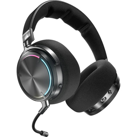 Corsair VIRTUOSO MAX WIRELESS, Carbon Auriculares Inalámbrico De mano Juego Bluetooth Carbono, 20 - 40000 Hz