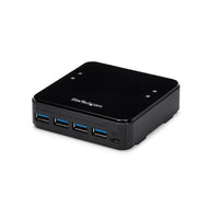 StarTech.com Switch Conmutador USB 3.0 (5Gbps) 4x4 para Compartir Dispositivos Periféricos interruptores para datos digitales 4 4 1 5 Gbit/s