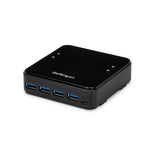 StarTech.com Switch Conmutador USB 3.0 (5Gbps) 4x4 para Compartir Dispositivos Periféricos interruptores para datos digitales 4 4 1 5 Gbit/s