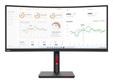 63D4GAR1LA - Lenovo ThinkVision T34w-30 Monitor 86,4 cm (34") 3440 x 1440 Pixeles Wide Quad HD W-LED Negro