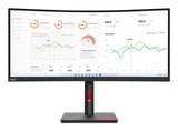 63D4GAR1LA - Lenovo ThinkVision T34w-30 Monitor 86,4 cm (34") 3440 x 1440 Pixeles Wide Quad HD W-LED Negro