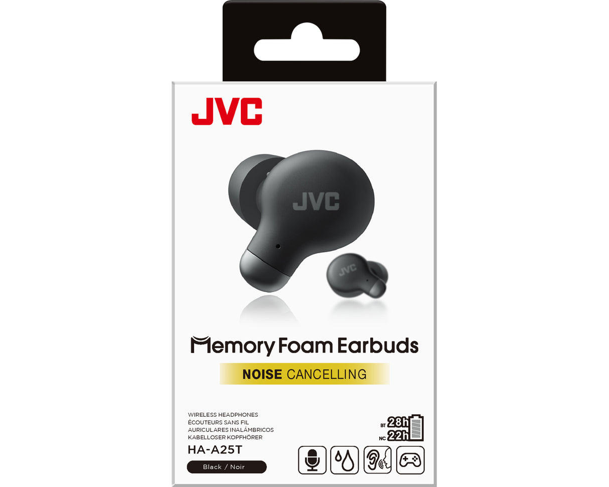 JVC HA-A25T Auriculares True Wireless Stereo (TWS) Intra auditivo Llamadas/Música Bluetooth Negro