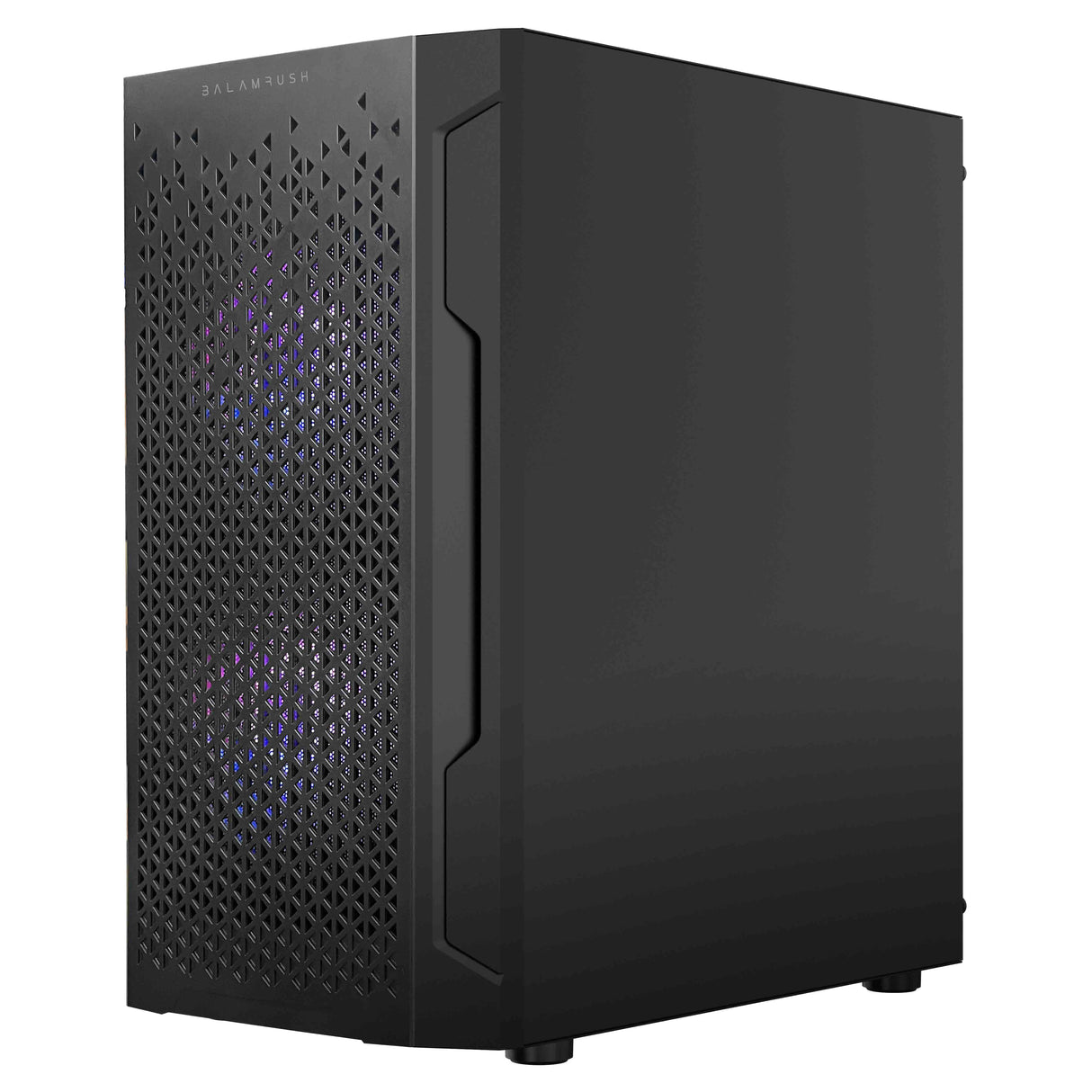 Gabinete Gamer Balam Rush Mini Torre Artic GI725 ATX Panel Izq Cristal Frente Colmena USB 3.0/3xFan RGB Negro