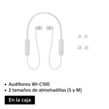 Sony WI-C100/WZ UC Auriculares Auriculares Dentro de oído Llamadas/Música Binaural
