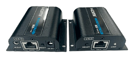 Saxxon LKV372PRO-4.0 extensor audio/video Transmisor y receptor de señales AV Negro
