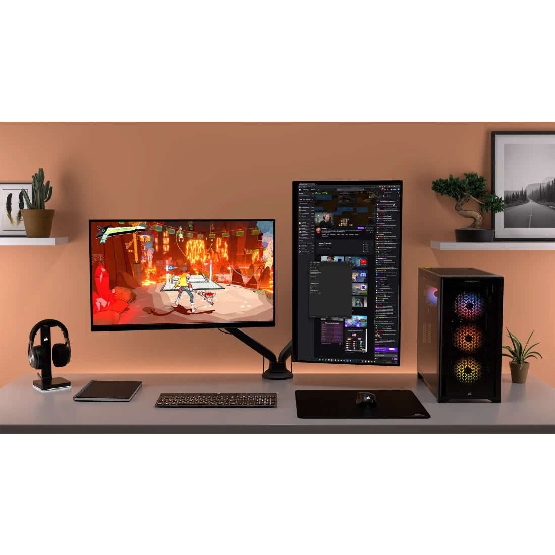 Corsair CM-9020007-NA pantalla para PC 80 cm (31.5") 2560 x 1440 Pixeles Quad HD LCD Negro