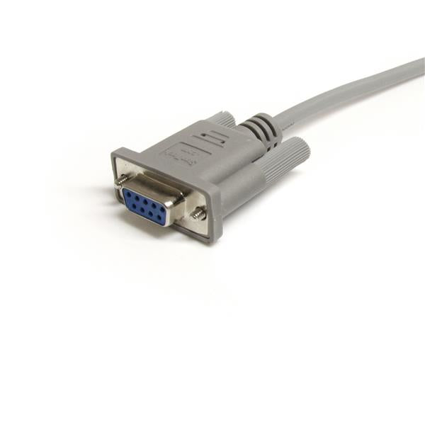 StarTech.com Cable Alargador de 1,8m de Extensión DB9 Serie RS232 EGA Macho a Hembra - Extensor Gris Cable Gris 1,8 m DB-9 DB-9