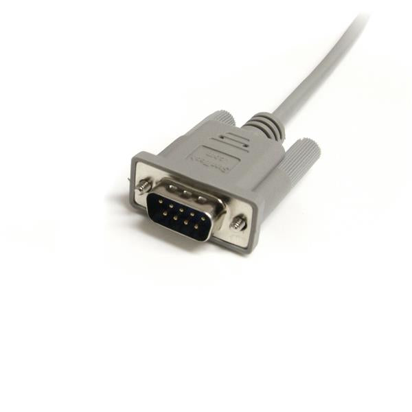 StarTech.com Cable Alargador de 1,8m de Extensión DB9 Serie RS232 EGA Macho a Hembra - Extensor Gris Cable Gris 1,8 m DB-9 DB-9