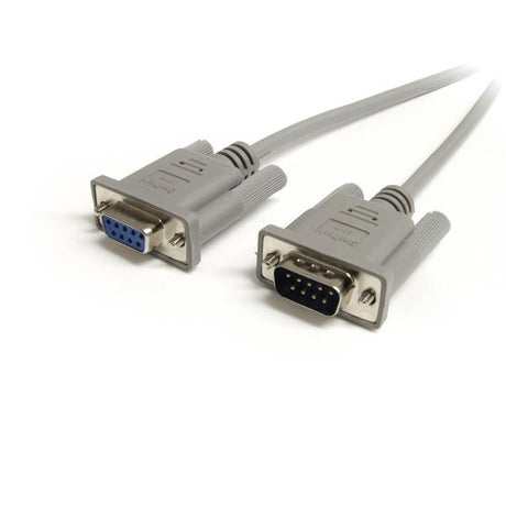 StarTech.com Cable Alargador de 1,8m de Extensión DB9 Serie RS232 EGA Macho a Hembra - Extensor Gris Cable Gris 1,8 m DB-9 DB-9