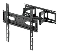 Manhattan 462433 - Manhattan Soporte de pared para TV/monitores (Articulado), pantallas 32"–55", Compatibilidad VESA: de 100x100 a 400x400 mm (verifique las dimensiones de los cuatro orificios de montaje traseros), carga máxima 40 kg, negro