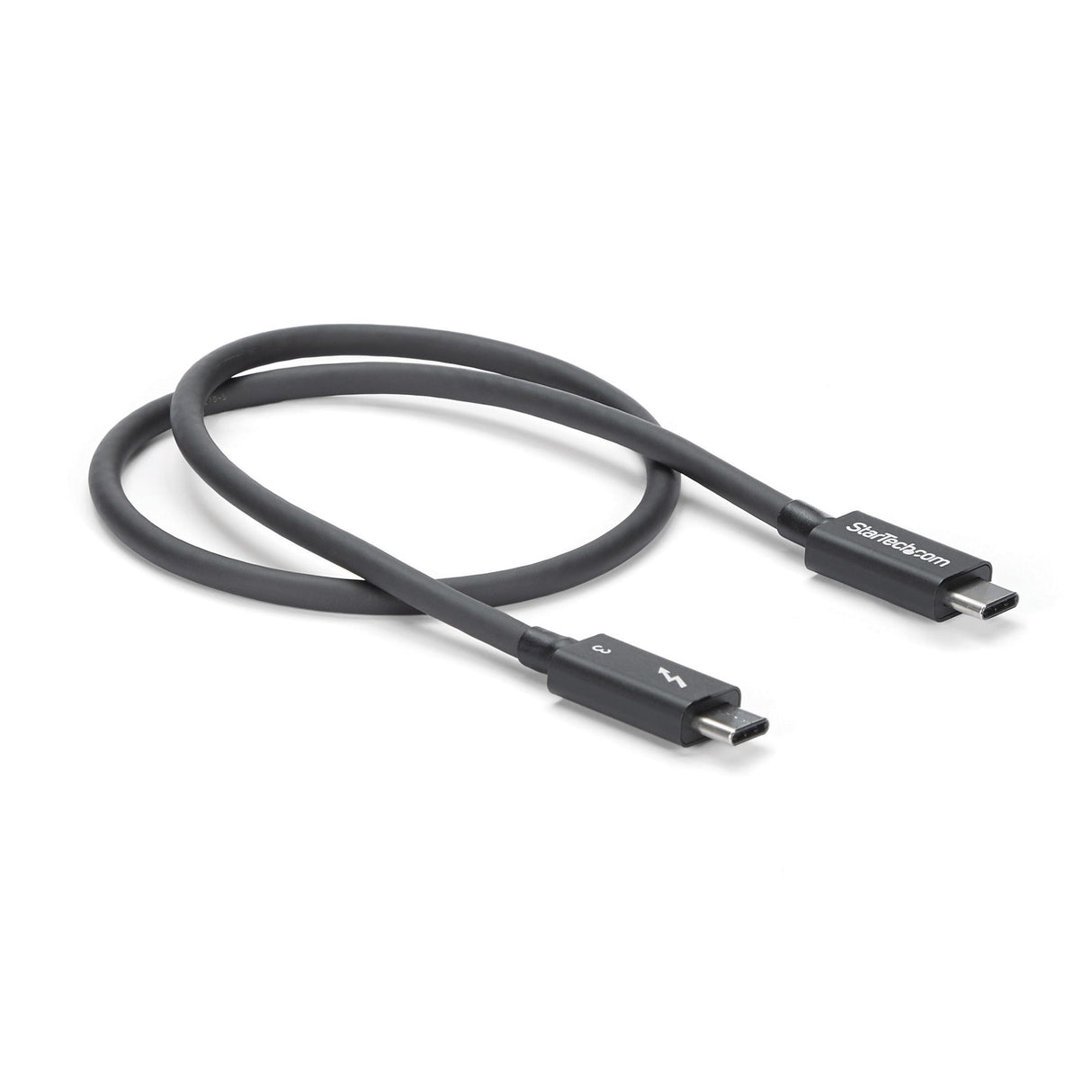 StarTech.com Cable Thunderbolt 3 Pasivo de 50cm - 40Gbps - PD 100W - Vídeo 4K/5K - Cable Thunderbolt - Certificado Thunderbolt - Compatible con USB4 / Modo Alt DP - Thunderbolt 4 - USB 3.2 - USB-C Cable Masculino Masculino 0,5 m 40 Gbit/s