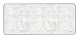 Acteck MT494T protector de escritorio Tela, Caucho Blanco, 800 mm, 350 mm