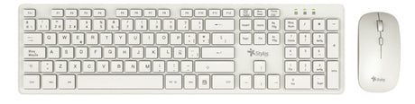 Stylos STPKTM5W teclado Ratón incluido Hogar / Oficina USB Español Blanco