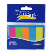 Janel 6470504295 nota autoadhesiva Rectángulo Azul, Verde, Naranja, Rosa, Amarillo Autoadhesivo