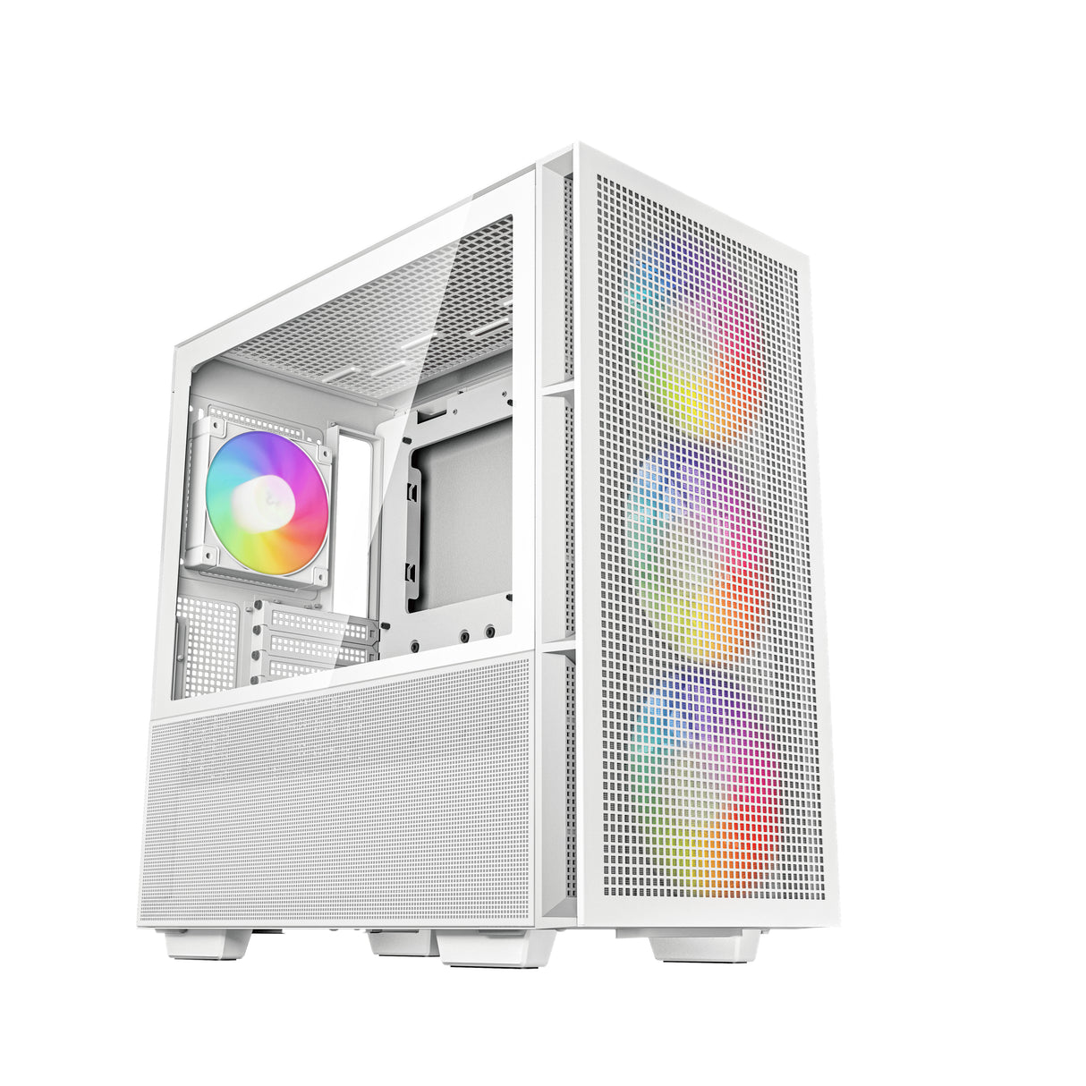 DeepCool CH560 WH carcasas ordenador ABS, Acero, Vidrio templado Midi Tower PC Blanco