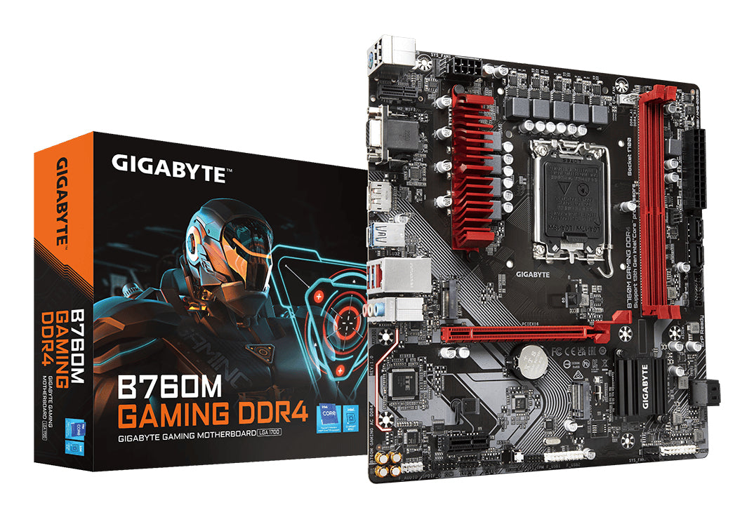 GIGABYTE B760M GAMING DDR4 Placa base - Soporta CPUs Intel Core de 14ª generación, VRM digital de 6+2+1 fases, hasta 5333MHz DDR4 (OC), 2xPCIe 4.0 M.2, LAN 2.5GbE, USB 3.2 Gen1 placas base Intel LGA 1700 LGA 1700 64 GB