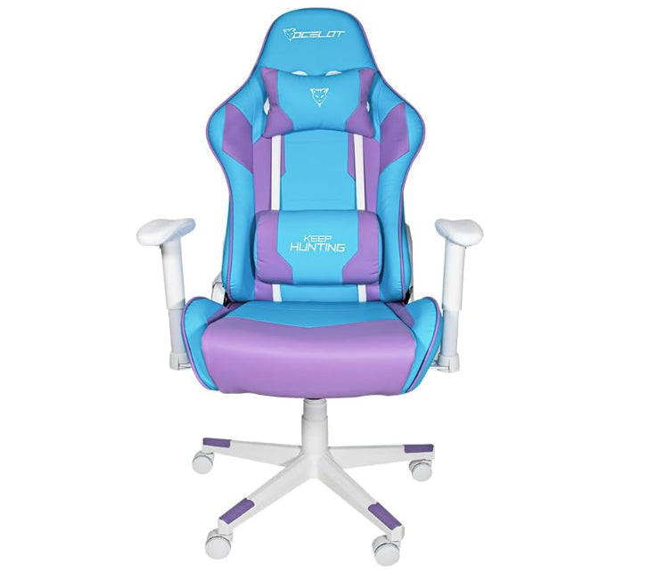 Ocelot Gaming OSA-06 silla para oficina o computadora respaldo duro, Azul, Violeta, Azul